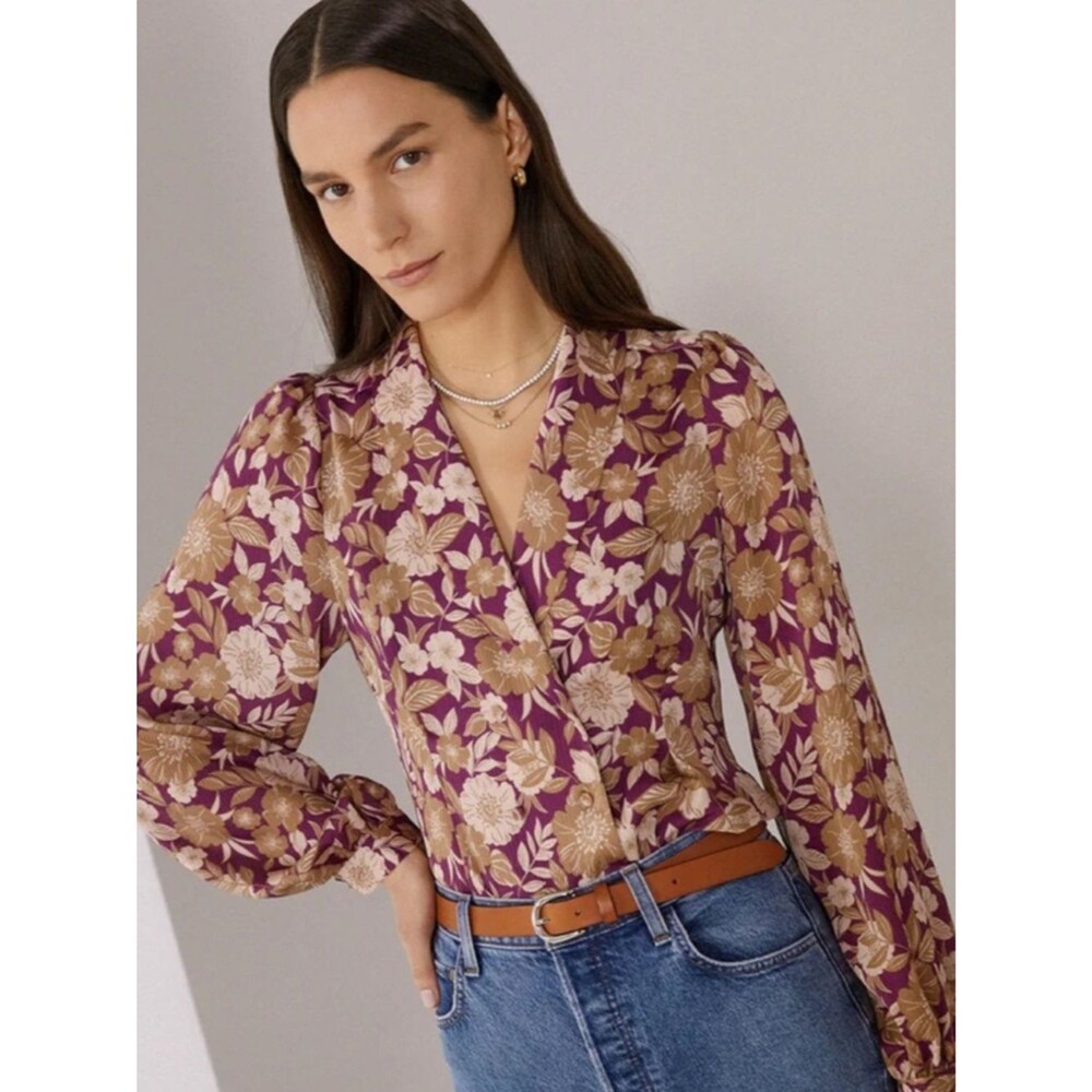 Anthropologie Favorite Daughter Rani Top | Vintage Multi Floral | Small